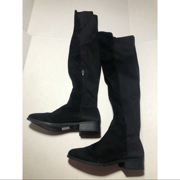 Over the Knee Black Boots - Picture 1 of 2